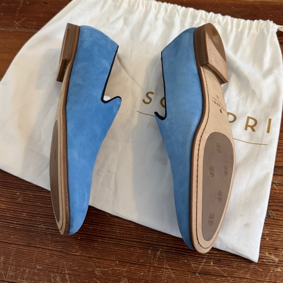 Socapri Men's Blue Suede Loafers Shoes New 12 w/ Dustbag - Picture 8 of 11